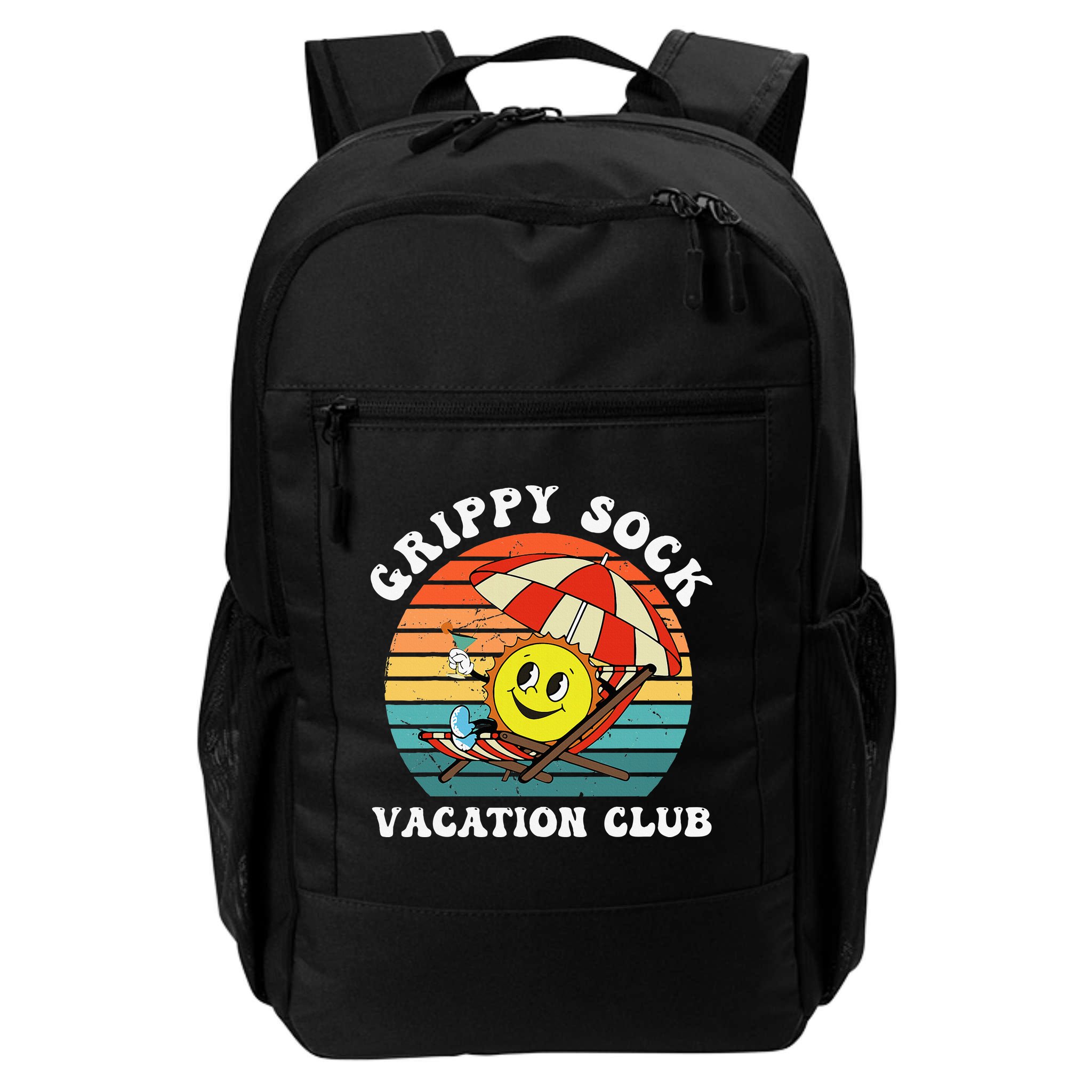 Grippy Sock Vacation Club Funny Backpack