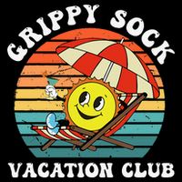 Grippy Sock Vacation Club Funny Flat Bill Trucker Hat