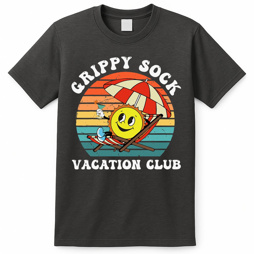 Grippy Sock Vacation Club Funny T-Shirt