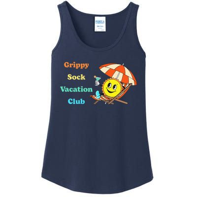 Grippy Sock Vacation Club Funny Apparel Ladies Essential Tank