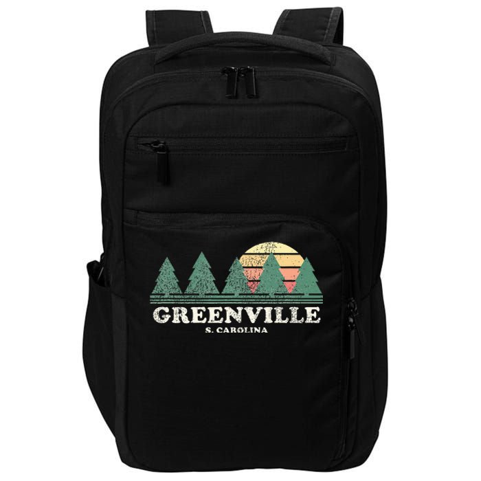 Greenville Sc Vintage Throwback Retro 70s Impact Tech Backpack