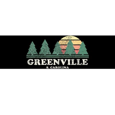 Greenville Sc Vintage Throwback Retro 70s Bumper Sticker