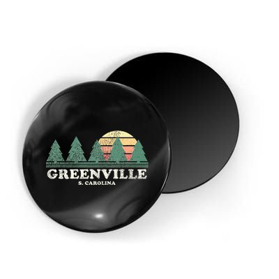 Greenville Sc Vintage Throwback Retro 70s Magnet