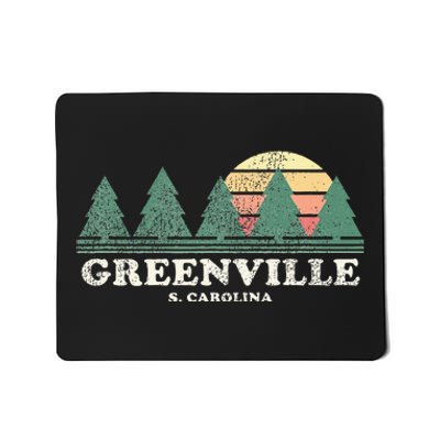 Greenville Sc Vintage Throwback Retro 70s Mousepad