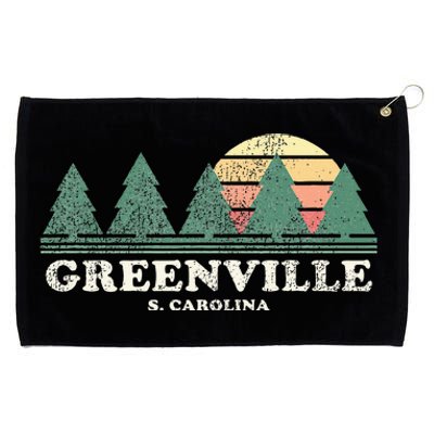 Greenville Sc Vintage Throwback Retro 70s Grommeted Golf Towel