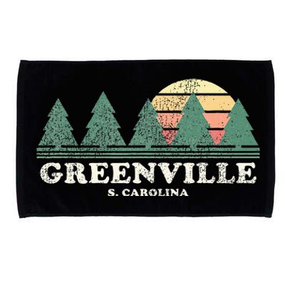 Greenville Sc Vintage Throwback Retro 70s Microfiber Hand Towel