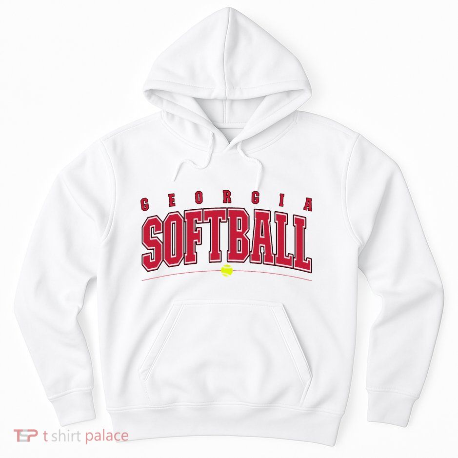 Georgia Softball Vintage Retro Design Hoodie
