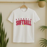 Georgia Softball Vintage Retro Design T-Shirt