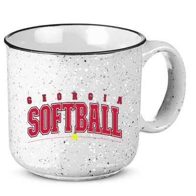 Georgia Softball Vintage Retro Design 15oz Campfire Ceramic Mug