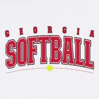 Georgia Softball Vintage Retro Design Baby Bodysuit