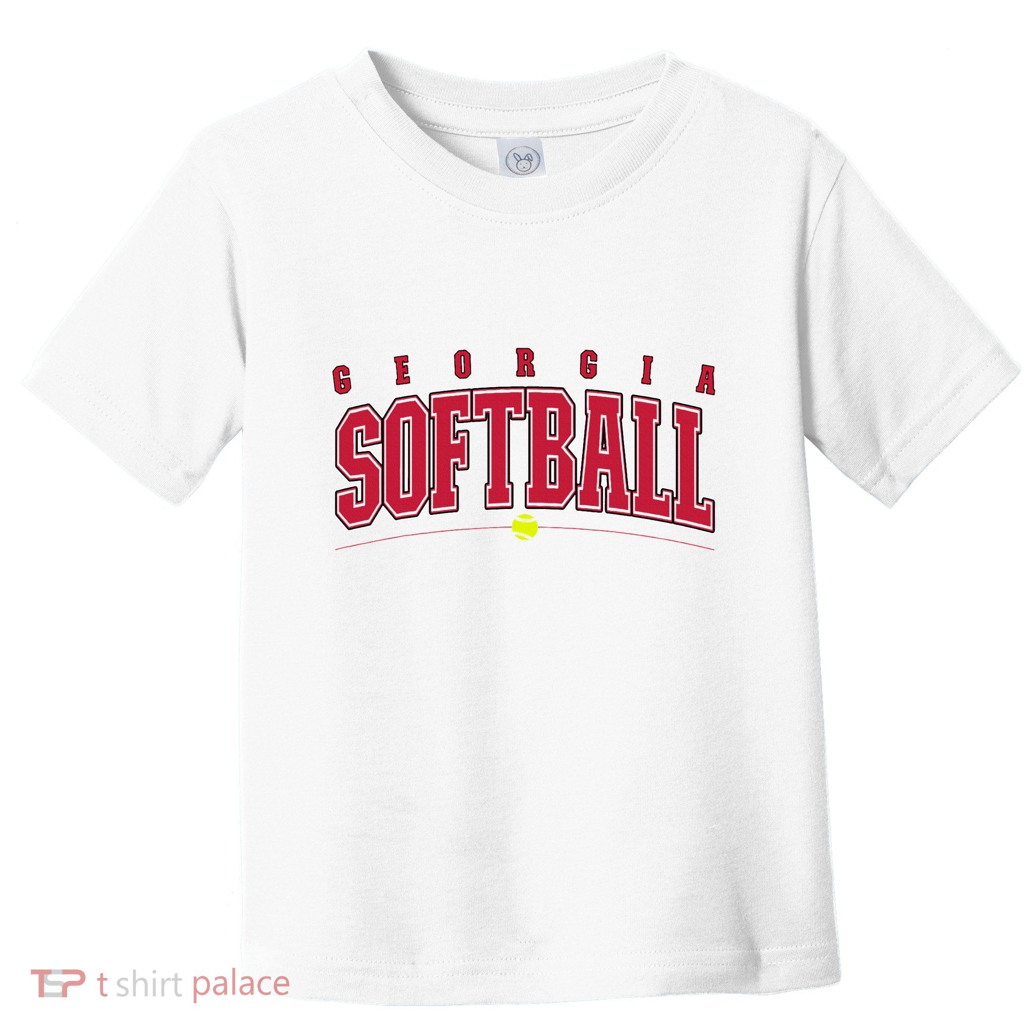 Georgia Softball Vintage Retro Design Toddler T-Shirt