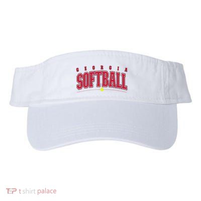 Georgia Softball Vintage Retro Design Visor