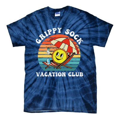 Grippy Sock Vacation Club Funny Tie-Dye T-Shirt