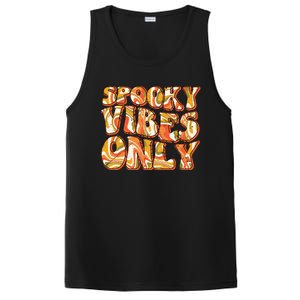 Groovy Spooky Vibes Only Retro Halloween Costume Gift PosiCharge Competitor Tank