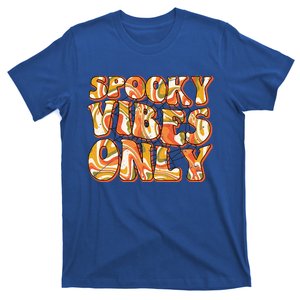 Groovy Spooky Vibes Only Retro Halloween Costume Gift T-Shirt