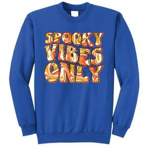 Groovy Spooky Vibes Only Retro Halloween Costume Gift Tall Sweatshirt