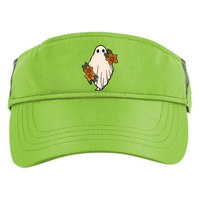 Ghost Sunflower Vintage Halloween Adult Drive Performance Visor