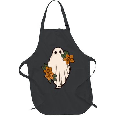 Ghost Sunflower Vintage Halloween Apron