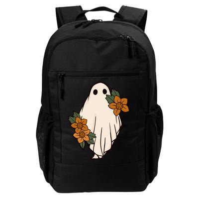 Ghost Sunflower Vintage Halloween Backpack