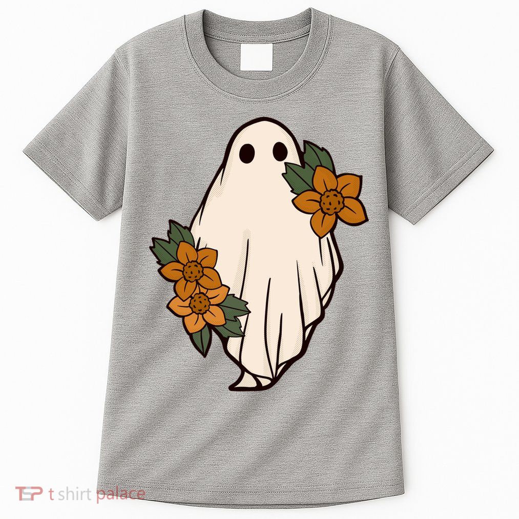 Ghost Sunflower Vintage Halloween Tall T-Shirt
