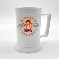 Gingers Saloon Vintage Whiskey Redhead Dive Bar Artist Gift Beer Stein