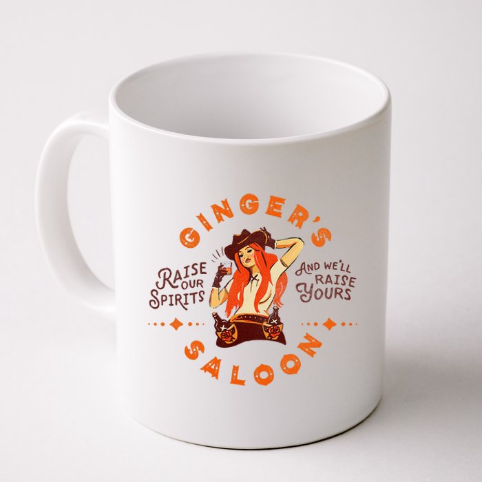 Gingers Saloon Vintage Whiskey Redhead Dive Bar Artist Gift Coffee Mug