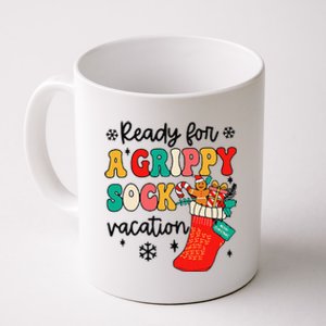 Grippy Sock Vacation Christmas Psych Therapy Mental Health Coffee Mug