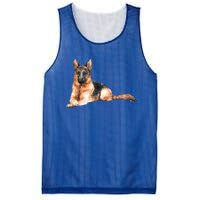 Ger Shepherd Watercolor For Dog Owners Gift Mesh Reversible Basketball Jersey Tank