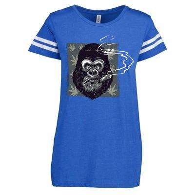 Gorilla Smoke Weed Enza Ladies Jersey Football T-Shirt