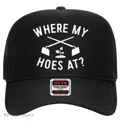 Gardening Shirts Women Men Garden Hoeing Ain't Easy High Crown Mesh Back Trucker Hat