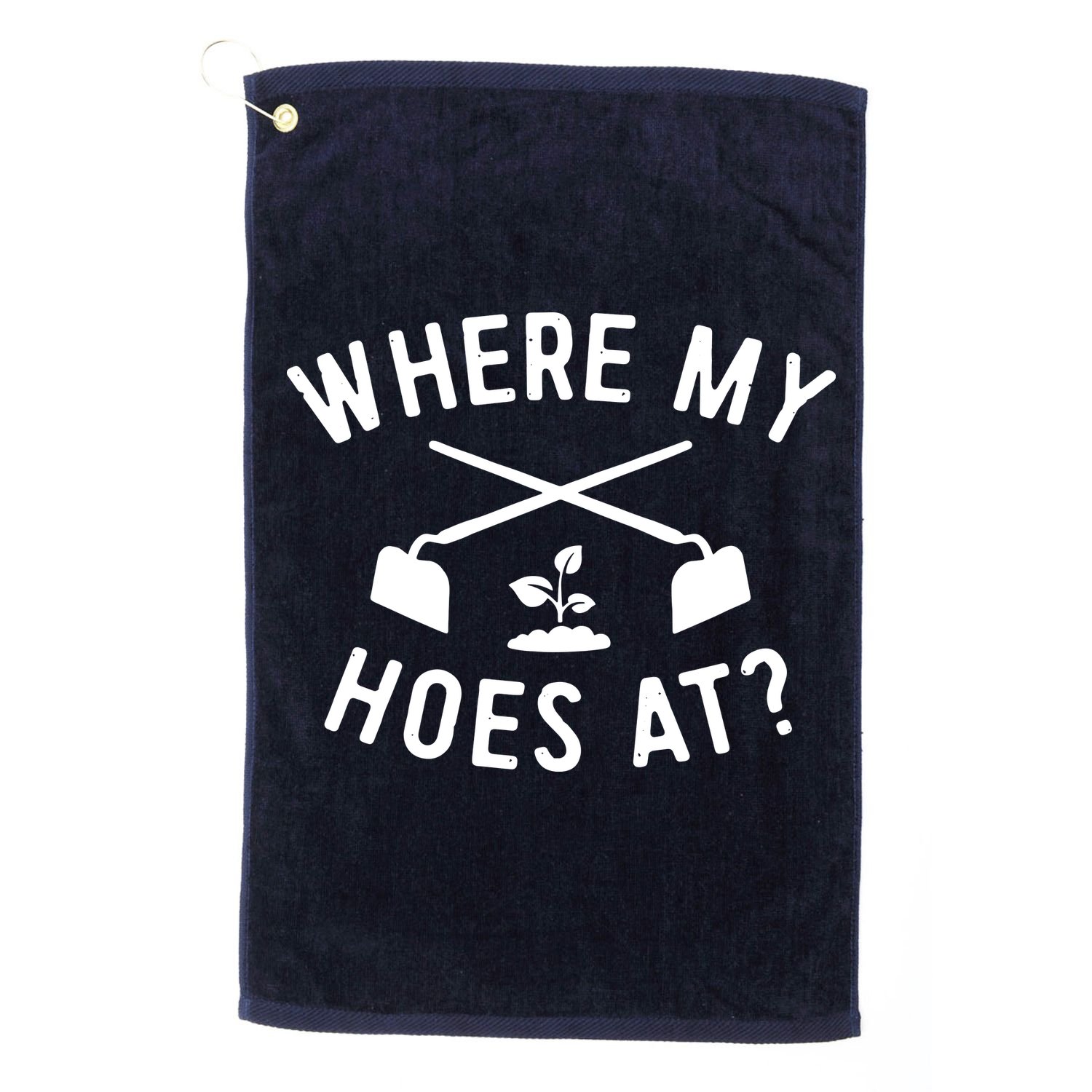 Gardening Shirts Women Men Garden Hoeing Ain't Easy Golf Towel
