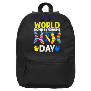 Gifts  Socks World Down Syndrome Day 16 in Basic Backpack