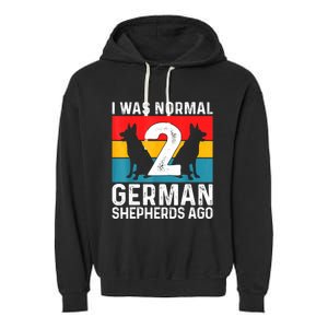 German Shepherd Women Dog Lover German Shepherd Puppy Garment-Dyed Fleece Hoodie