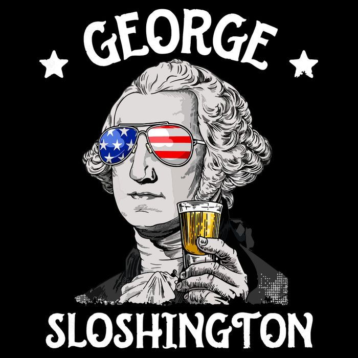 George Sloshington Washington 4th Of July USA Flag Impact Tech Backpack