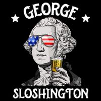 George Sloshington Washington 4th Of July USA Flag Backpack