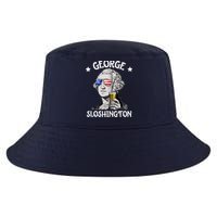 George Sloshington Washington 4th Of July USA Flag Cool Comfort Performance Bucket Hat