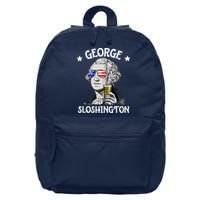 George Sloshington Washington 4th Of July USA Flag 16 in Basic Backpack
