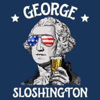 George Sloshington Washington 4th Of July USA Flag Bag
