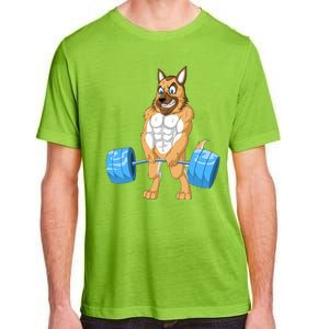 German Shepherd Weightlifting Adult ChromaSoft Performance T-Shirt