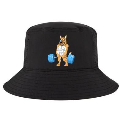 German Shepherd Weightlifting Cool Comfort Performance Bucket Hat