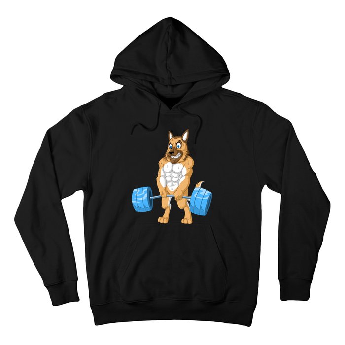 German Shepherd Weightlifting Hoodie