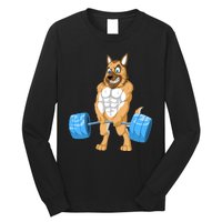 German Shepherd Weightlifting Long Sleeve Shirt