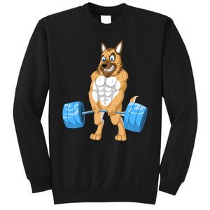 German Shepherd Weightlifting Sweatshirt