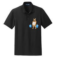 German Shepherd Weightlifting Dry Zone Grid Polo