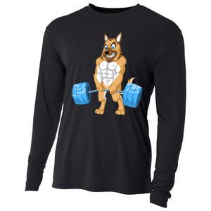 German Shepherd Weightlifting Cooling Performance Long Sleeve Crew