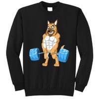 German Shepherd Weightlifting Tall Sweatshirt