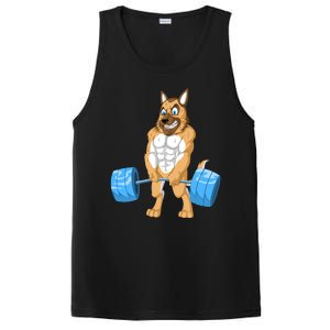 German Shepherd Weightlifting PosiCharge Competitor Tank