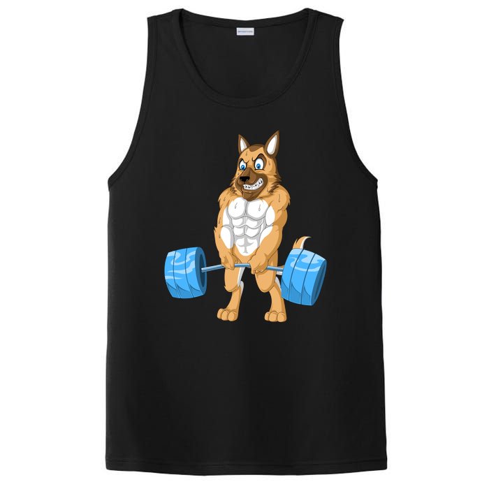 German Shepherd Weightlifting PosiCharge Competitor Tank