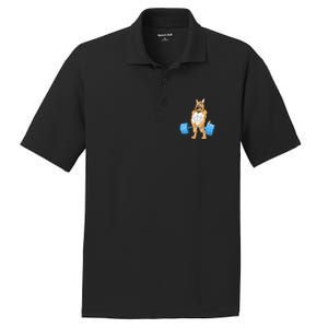 German Shepherd Weightlifting PosiCharge RacerMesh Polo