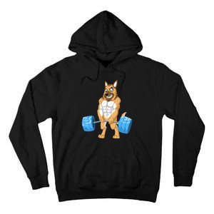 German Shepherd Weightlifting Tall Hoodie